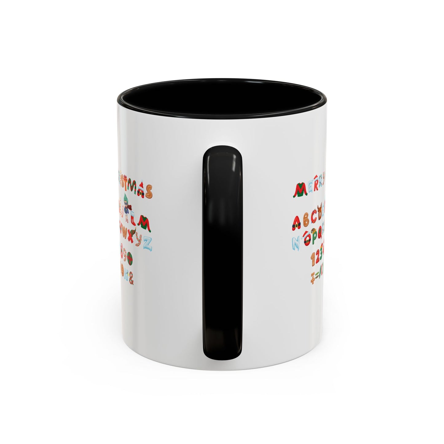 Accent Coffee Mug - Christmas alphabet