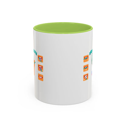 Accent Coffee Mug - Super kiddo how to brush teeth - [[{"value":"Wonderwear Kid"}]]