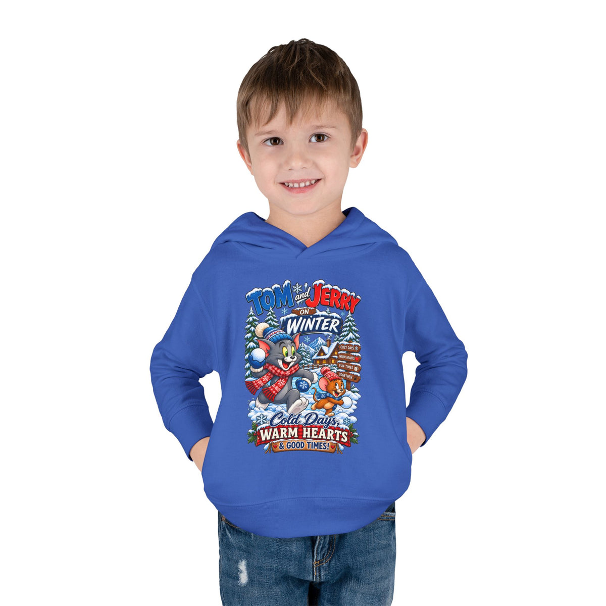 Toddler Hoodie — Tom and Jerry’s Cozy Winter Adventure