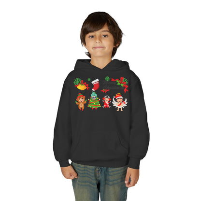 Youth Heavy Blend Hooded Sweatshirt - Merry christmas from super kid - [[{"value":"Wonderwear Kid"}]]