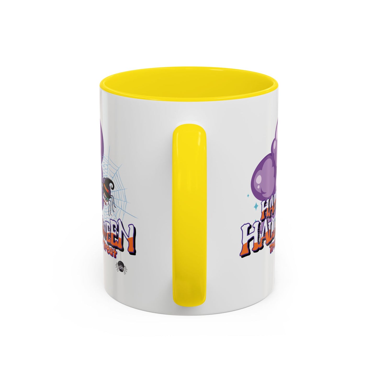 Accent Coffee Mug - Happy holloween - spider kiddo