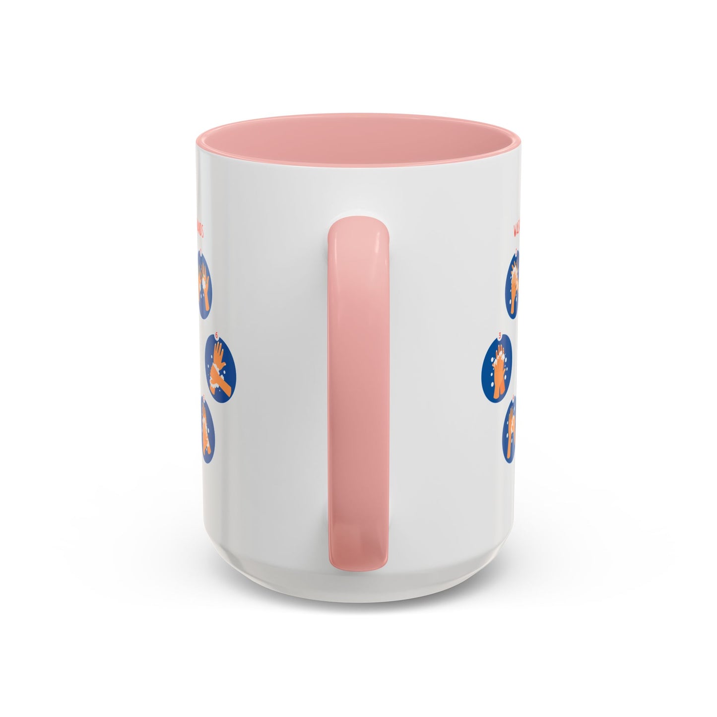 Accent Coffee Mug - Super kiddo teaching how to wash hands