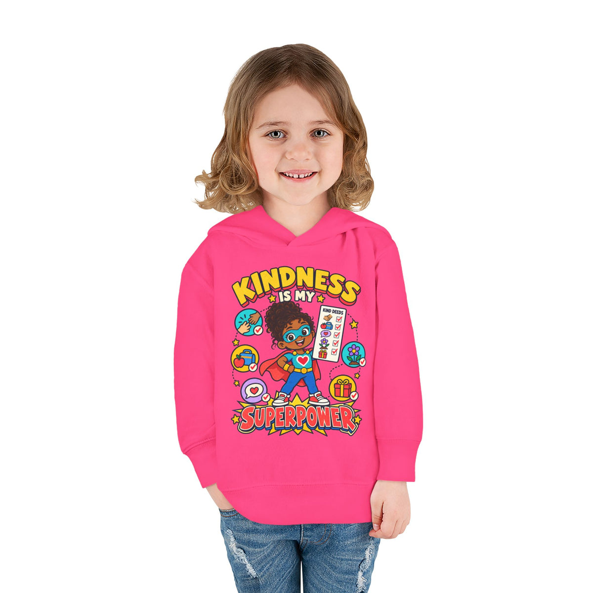 Toddler Hoodie — Kindness Is My Superpower