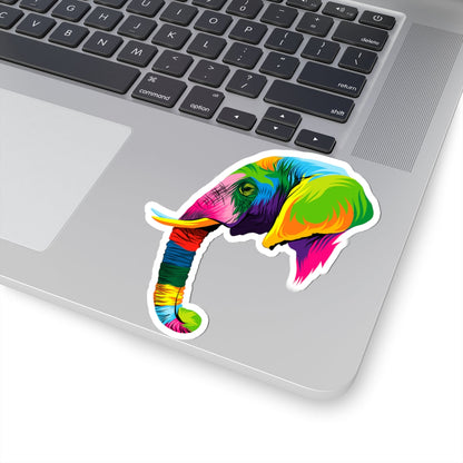 Kiss-Cut Stickers - The elephant Printify