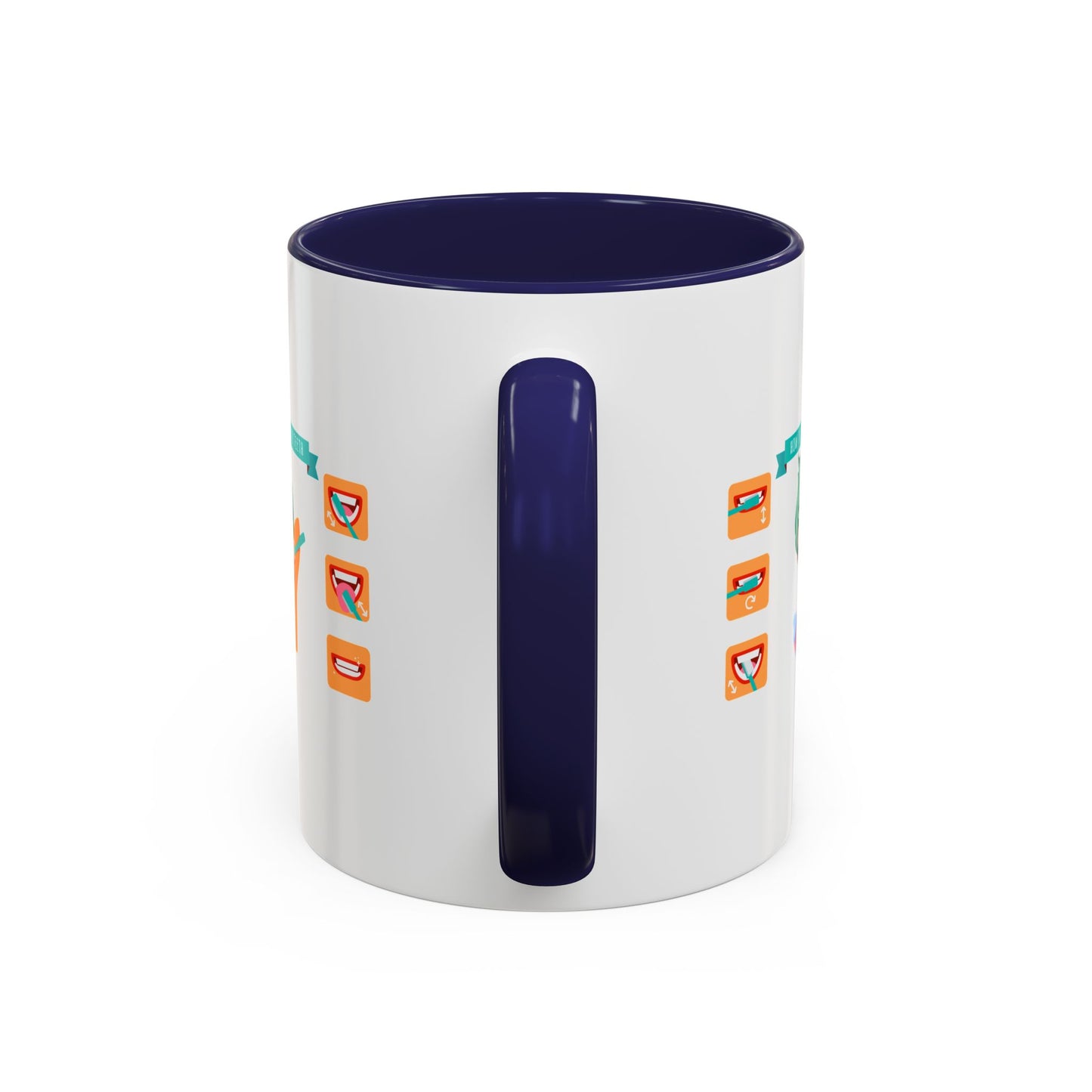 Accent Coffee Mug - Super kiddo how to brush teeth