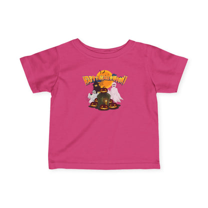 Infant Fine Jersey Tee - Happy holloween - cemetery - [[{"value":"Wonderwear Kid"}]]