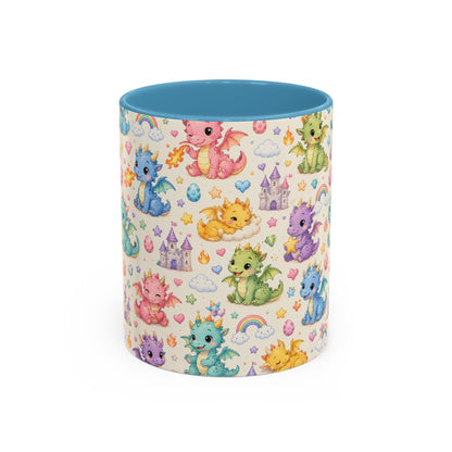 Accent Coffee Mug  (11/15 oz) - Baby Dragon Fantasy
