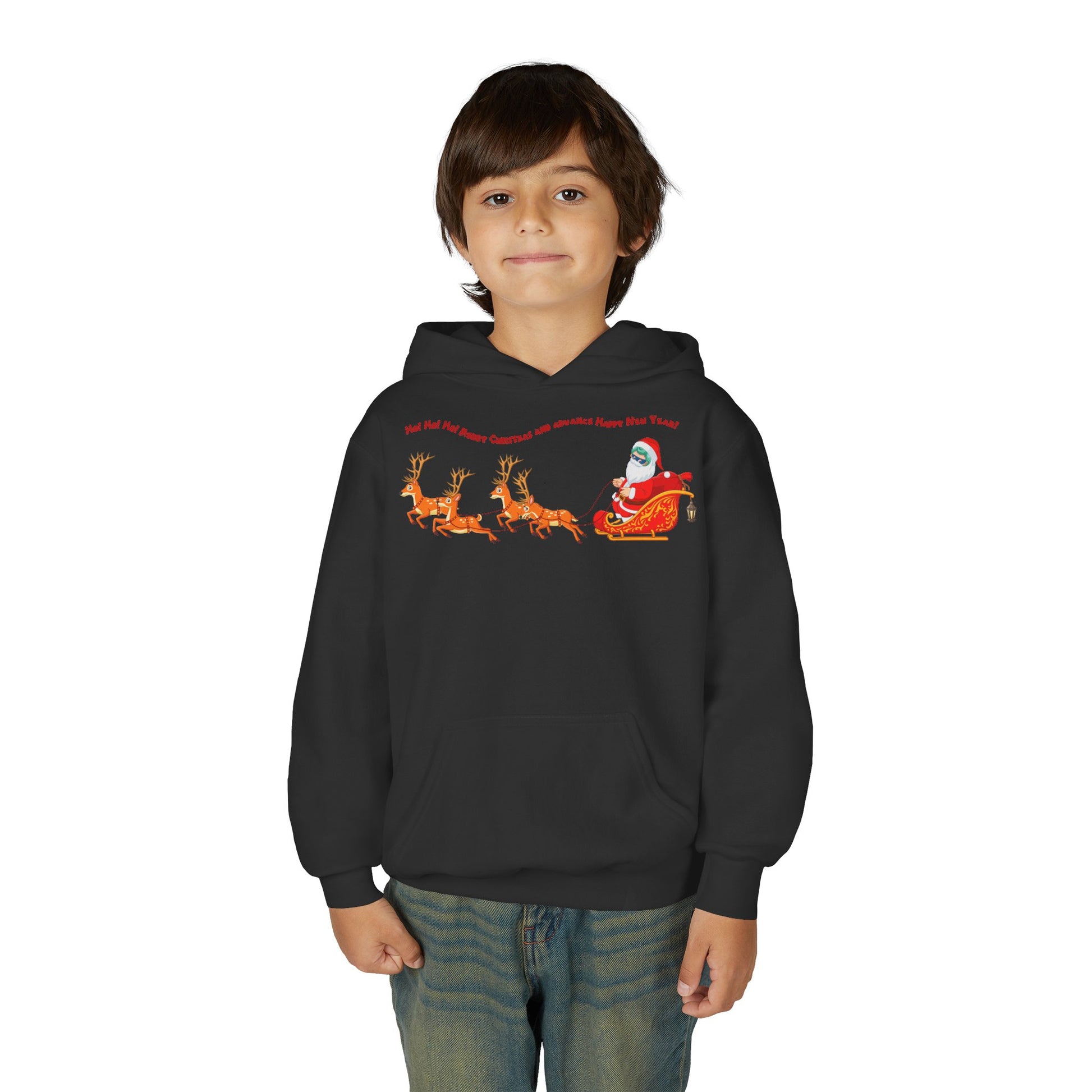 Youth Heavy Blend Hooded Sweatshirt - Santa kiddo - [[{"value":"Wonderwear Kid"}]]