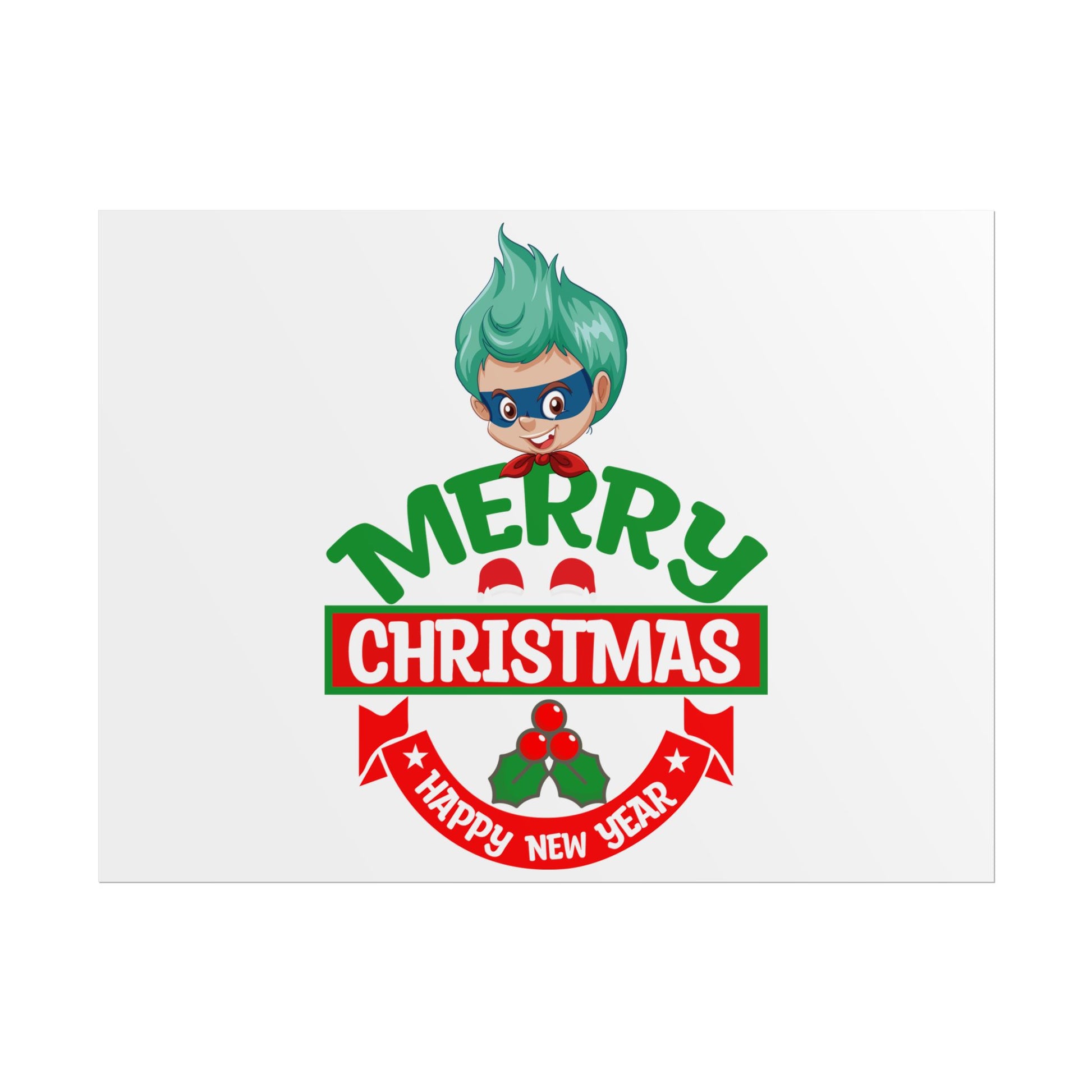 Rolled Posters - Merry chridtmas from super kiddo - [[{"value":"Wonderwear Kid"}]]