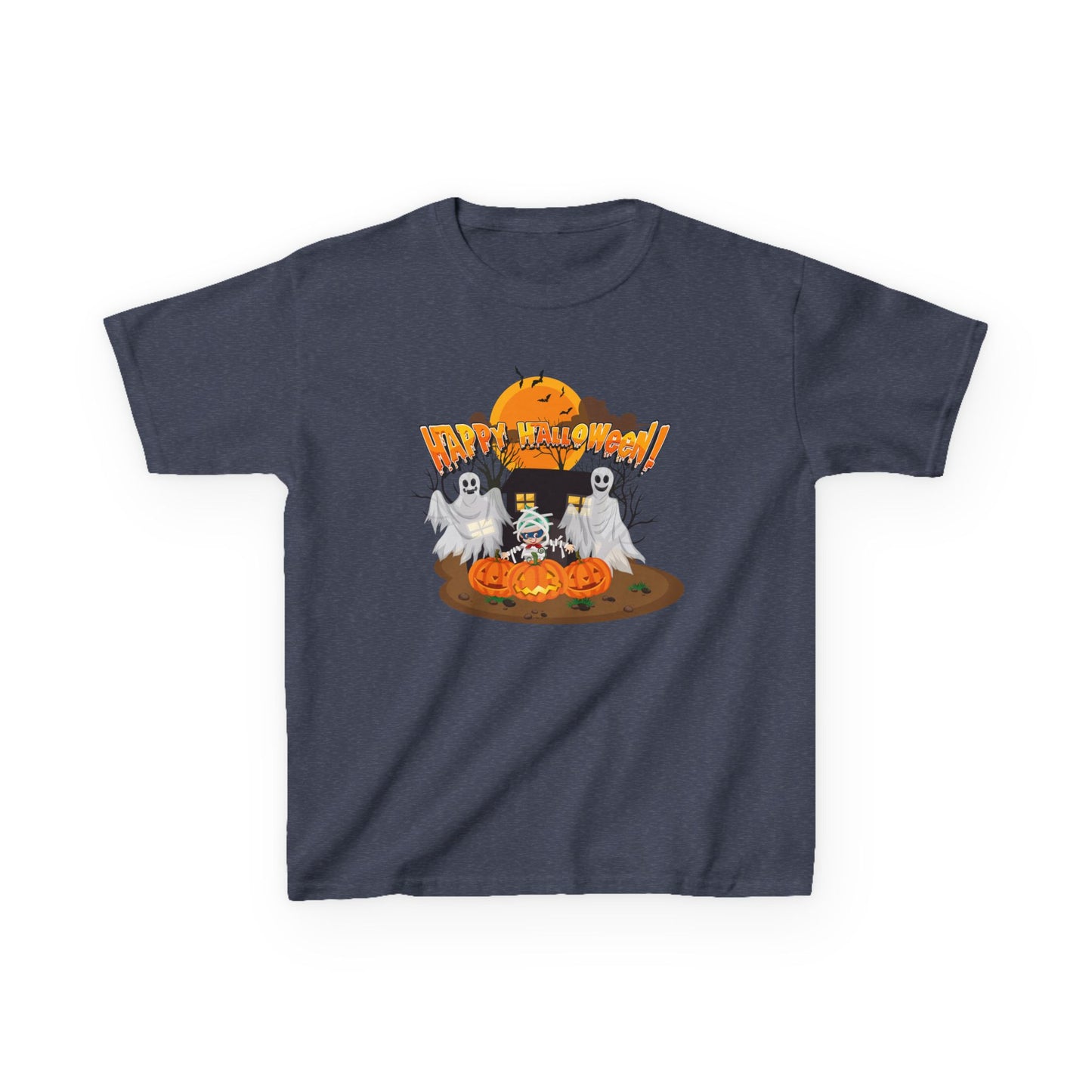 Kids Heavy Cotton™ Tee - Super kiddo with ghost - [[{"value":"Wonderwear Kid"}]]