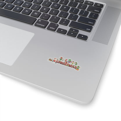 Kiss-Cut Stickers - Christmas with santa claus and friends - [[{"value":"Wonderwear Kid"}]]