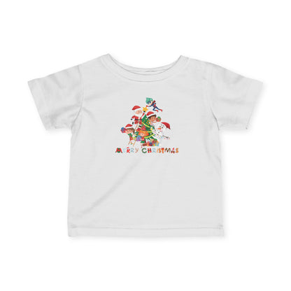 Infant Fine Jersey Tee - Super kiddo making christmas tree with text - [[{"value":"Wonderwear Kid"}]]