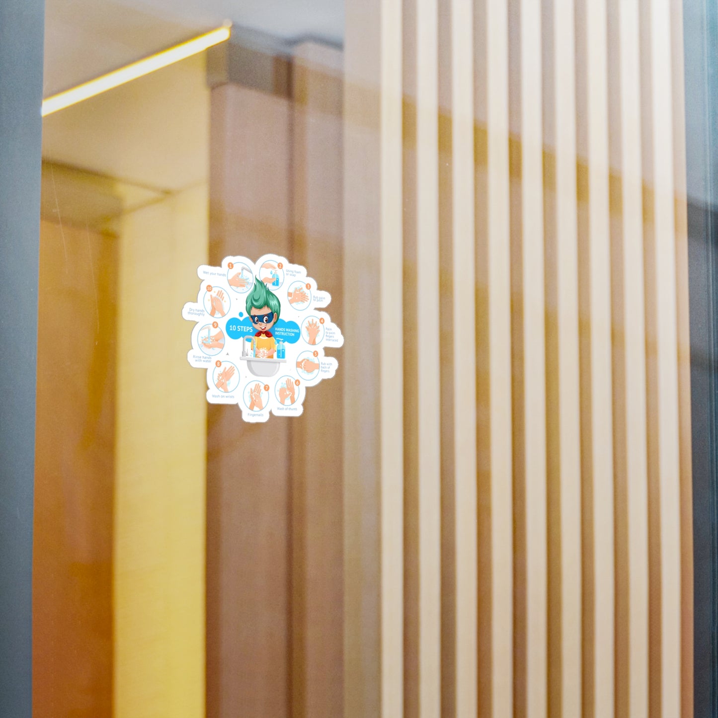 Halloween Kiss-Cut Vinyl Decals – Super kiddo hand washing steps