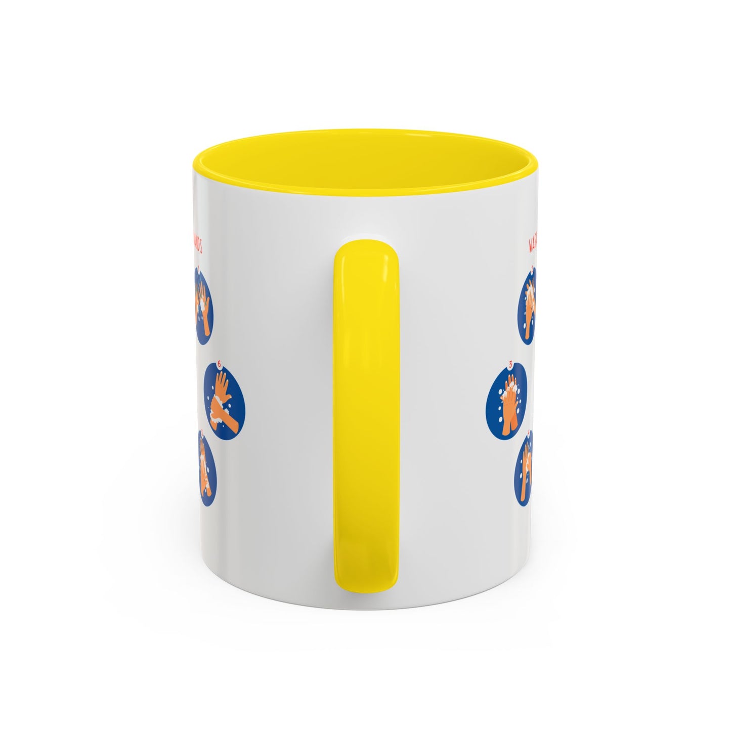 Accent Coffee Mug - Super kiddo teaching how to wash hands