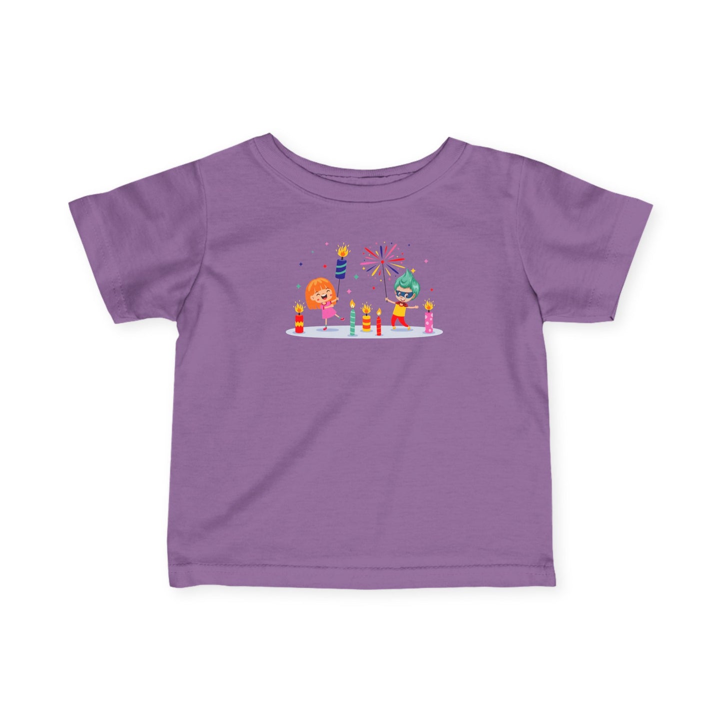 Infant Fine Jersey Tee - Super kiddo lighting fireworks - [[{"value":"Wonderwear Kid"}]]
