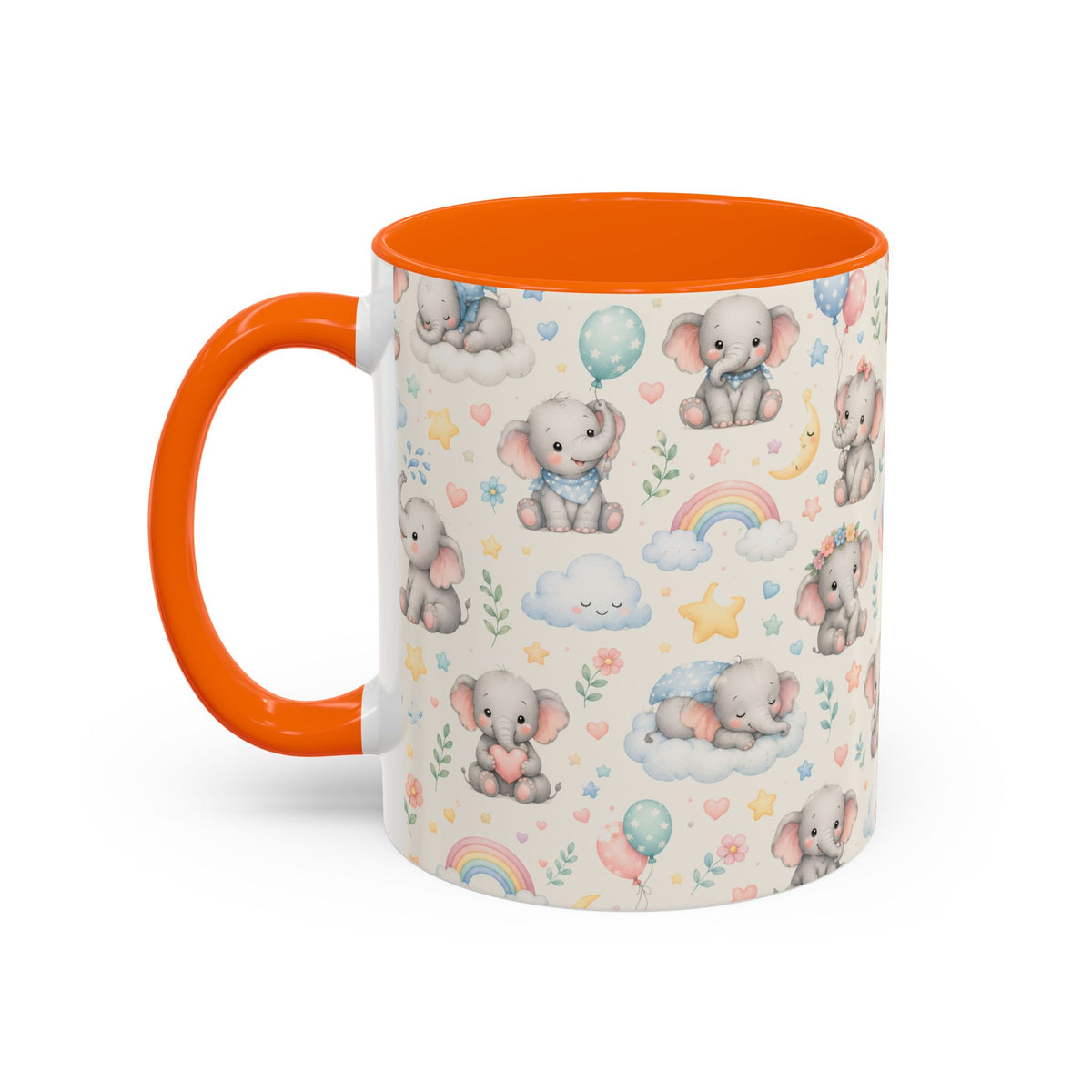 Accent Coffee Mug  (11/15 oz) - Baby Elephant Nursery