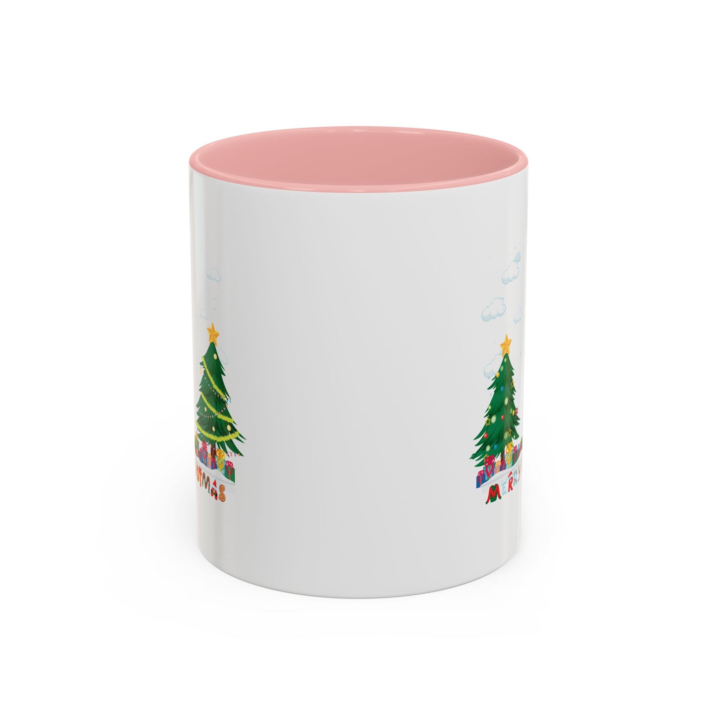 Accent Coffee Mug - Christmas and snowing
