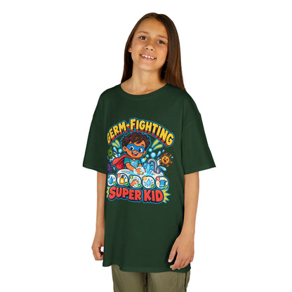 Kids Heavy Cotton™ Tee - Germ-Fighting Super Kid