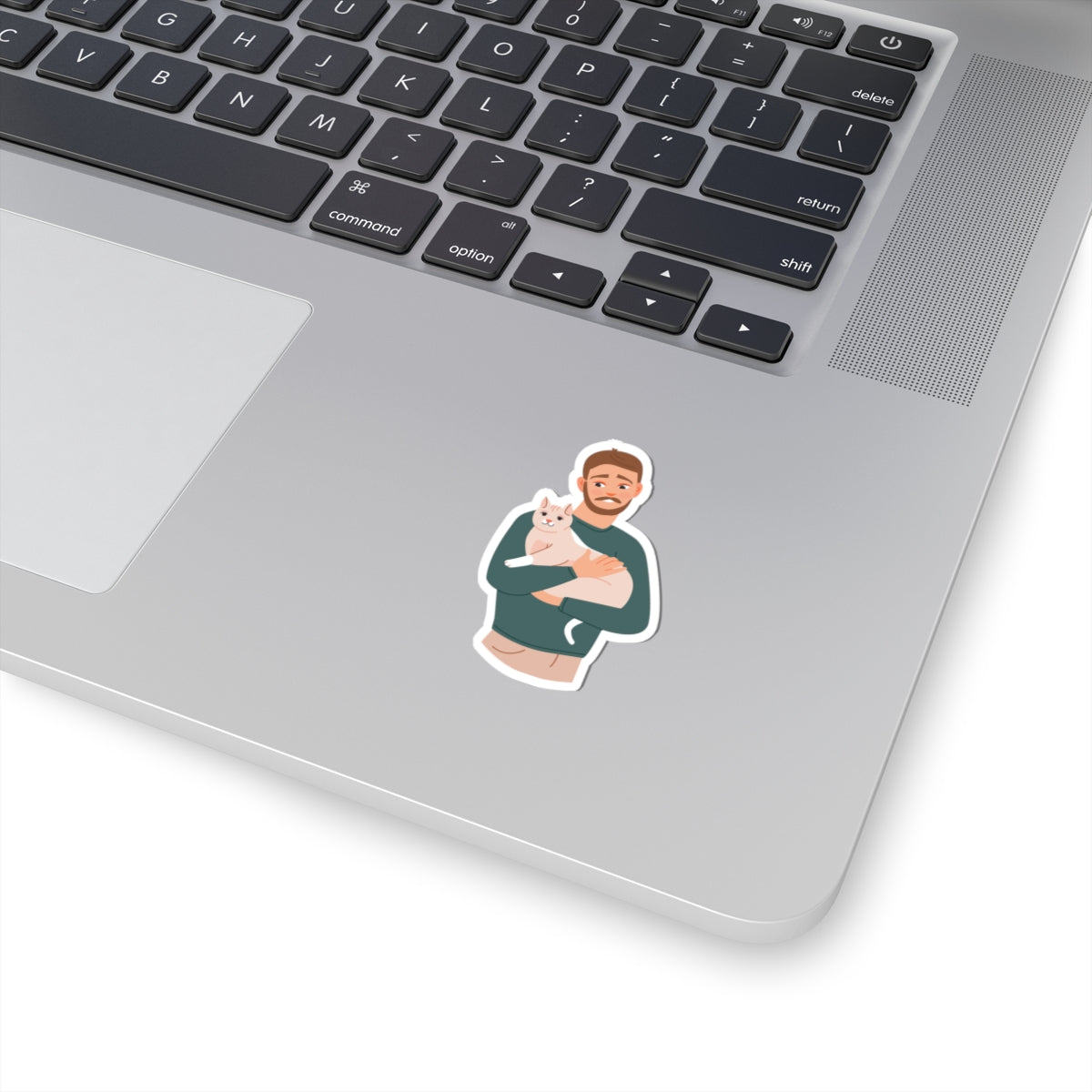 Kiss-Cut Stickers - Dad with cat