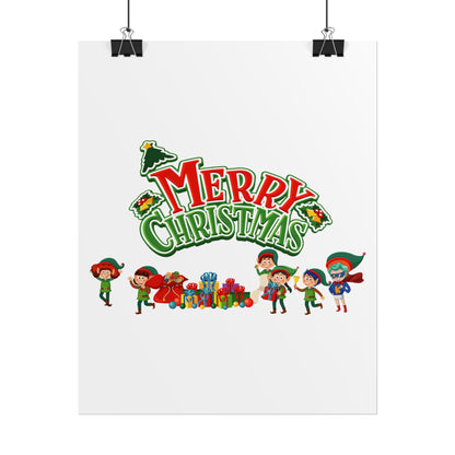 Rolled Posters - Merry christmas from super friends - [[{"value":"Wonderwear Kid"}]]