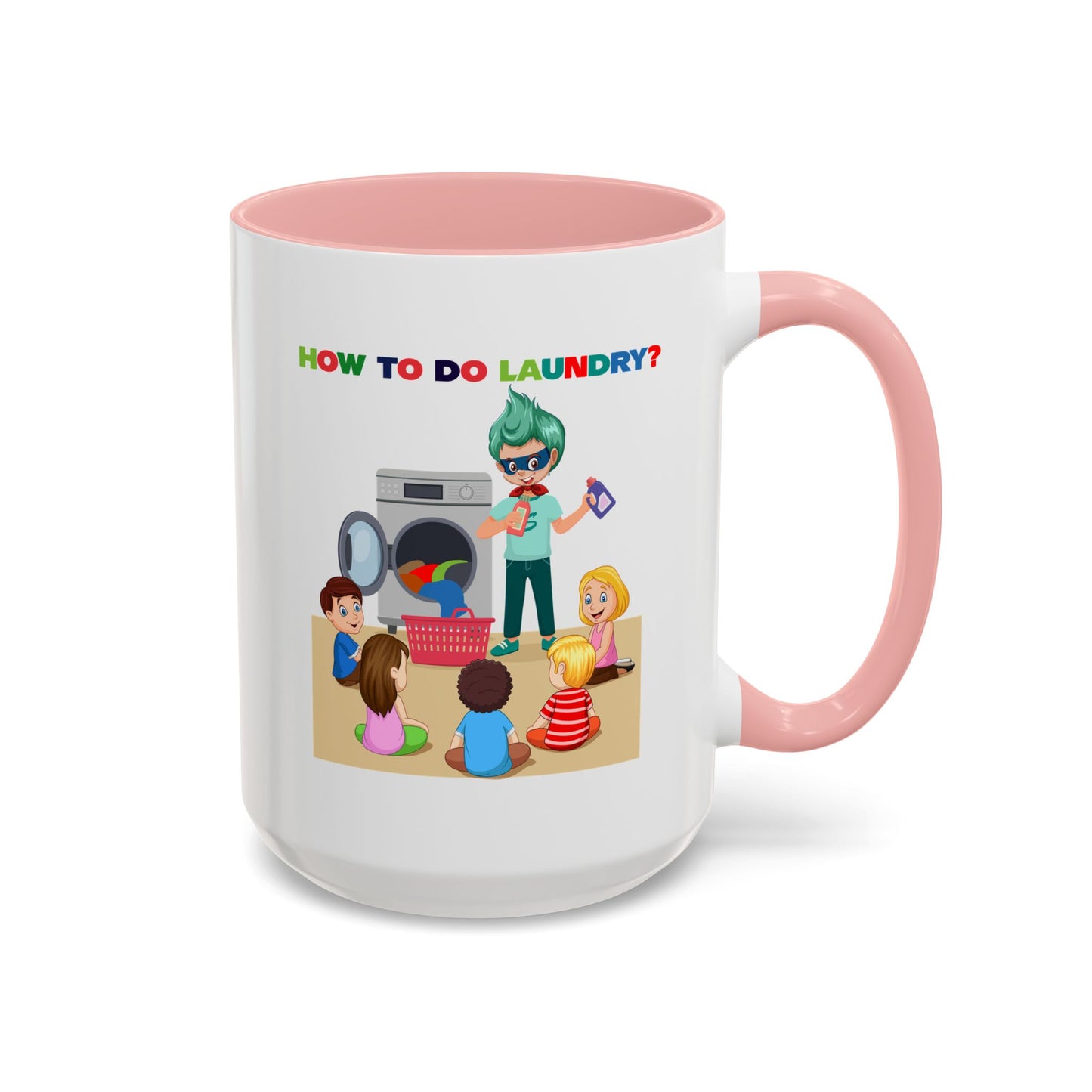 Accent Coffee Mug - super kiddo teaching laundry