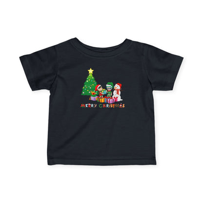 Infant Fine Jersey Tee - Super kiddo preparing gifts - [[{"value":"Wonderwear Kid"}]]
