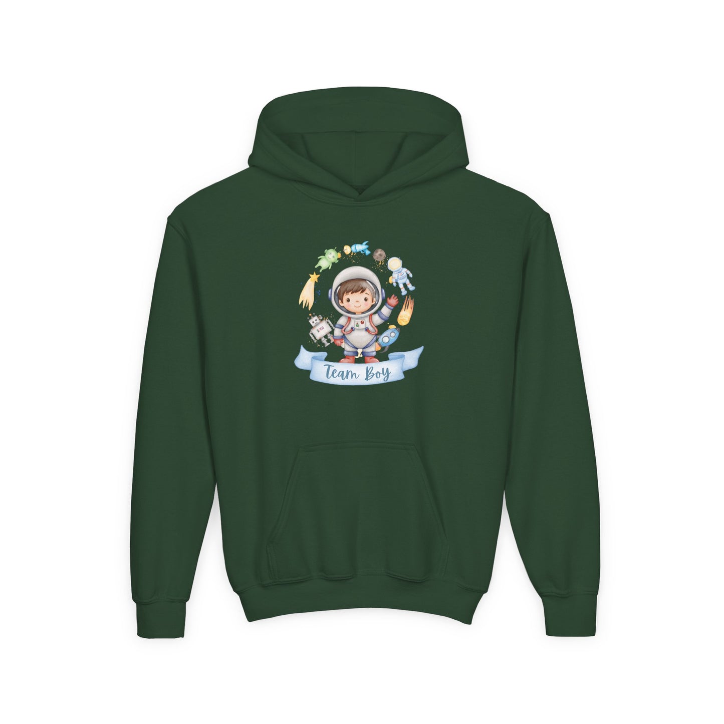 Youth Heavy Blend Hooded Sweatshirt - Astronaut Adventures