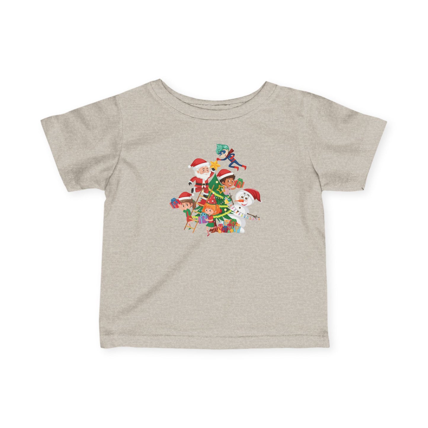 Infant Fine Jersey Tee - Super kiddo making christmas tree - [[{"value":"Wonderwear Kid"}]]
