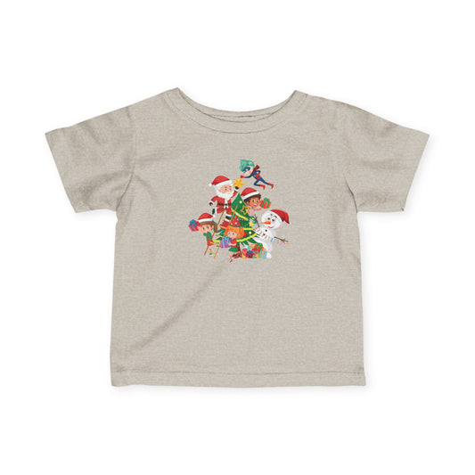 Infant Fine Jersey Tee - Super kiddo making christmas tree - [[{"value":"Wonderwear Kid"}]]