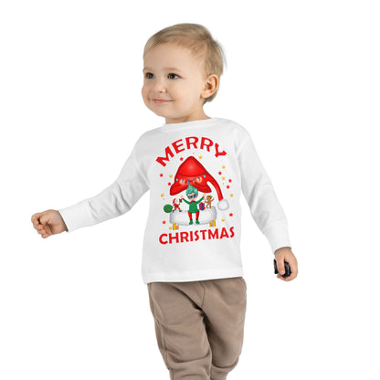 Toddler Long Sleeve Tee - Merry christmas - [[{"value":"Wonderwear Kid"}]]
