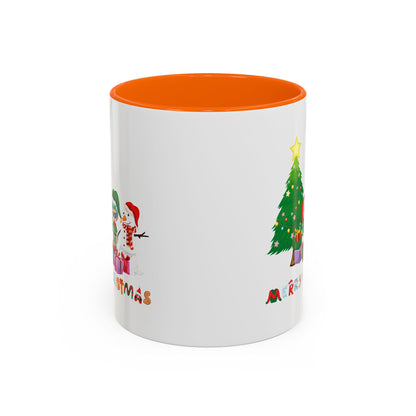 Accent Coffee Mug - Super kiddo preparing gifts - [[{"value":"Wonderwear Kid"}]]