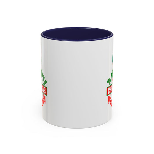 Accent Coffee Mug - Merry chridtmas from super kiddo - [[{"value":"Wonderwear Kid"}]]