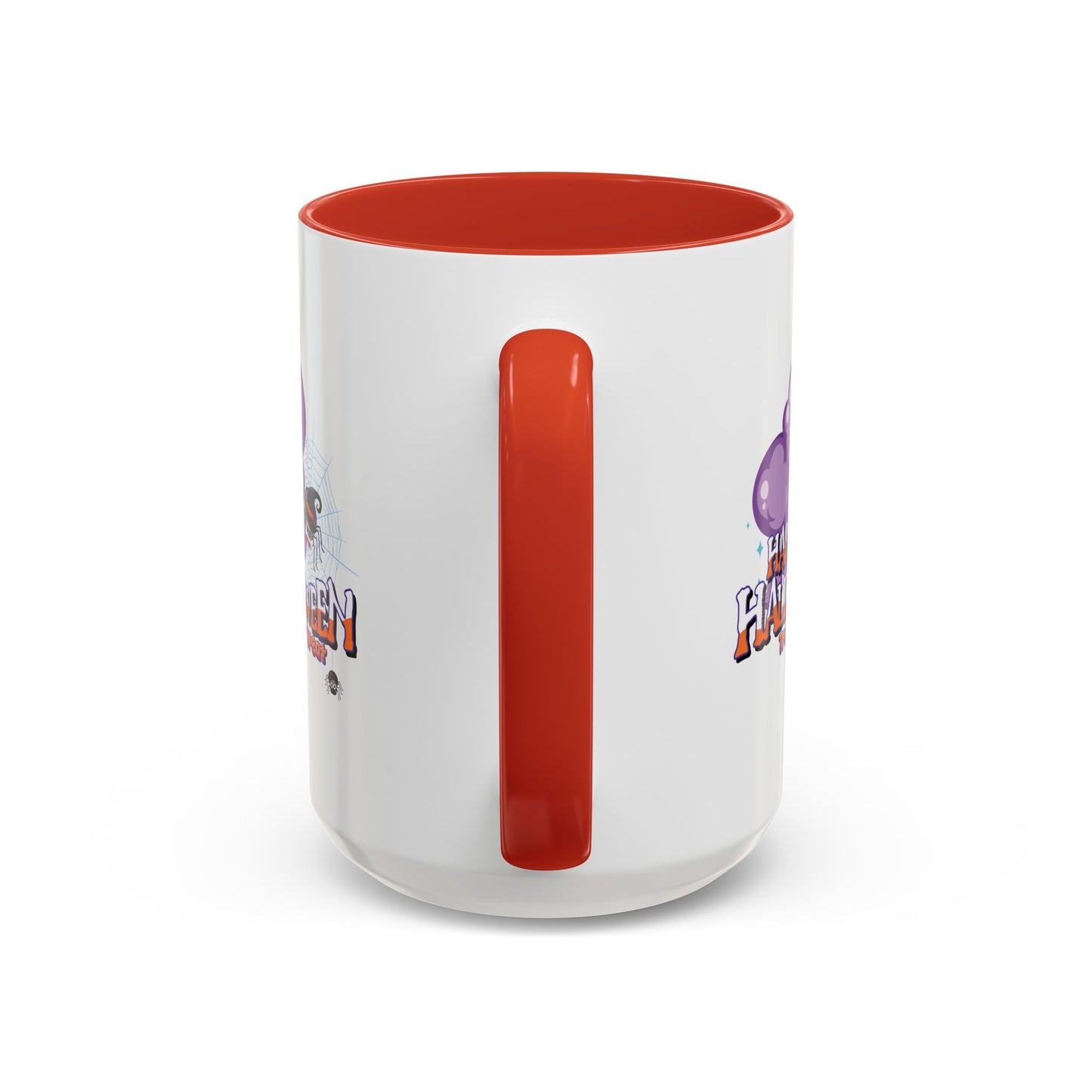 Accent Coffee Mug - Happy holloween - spider kiddo