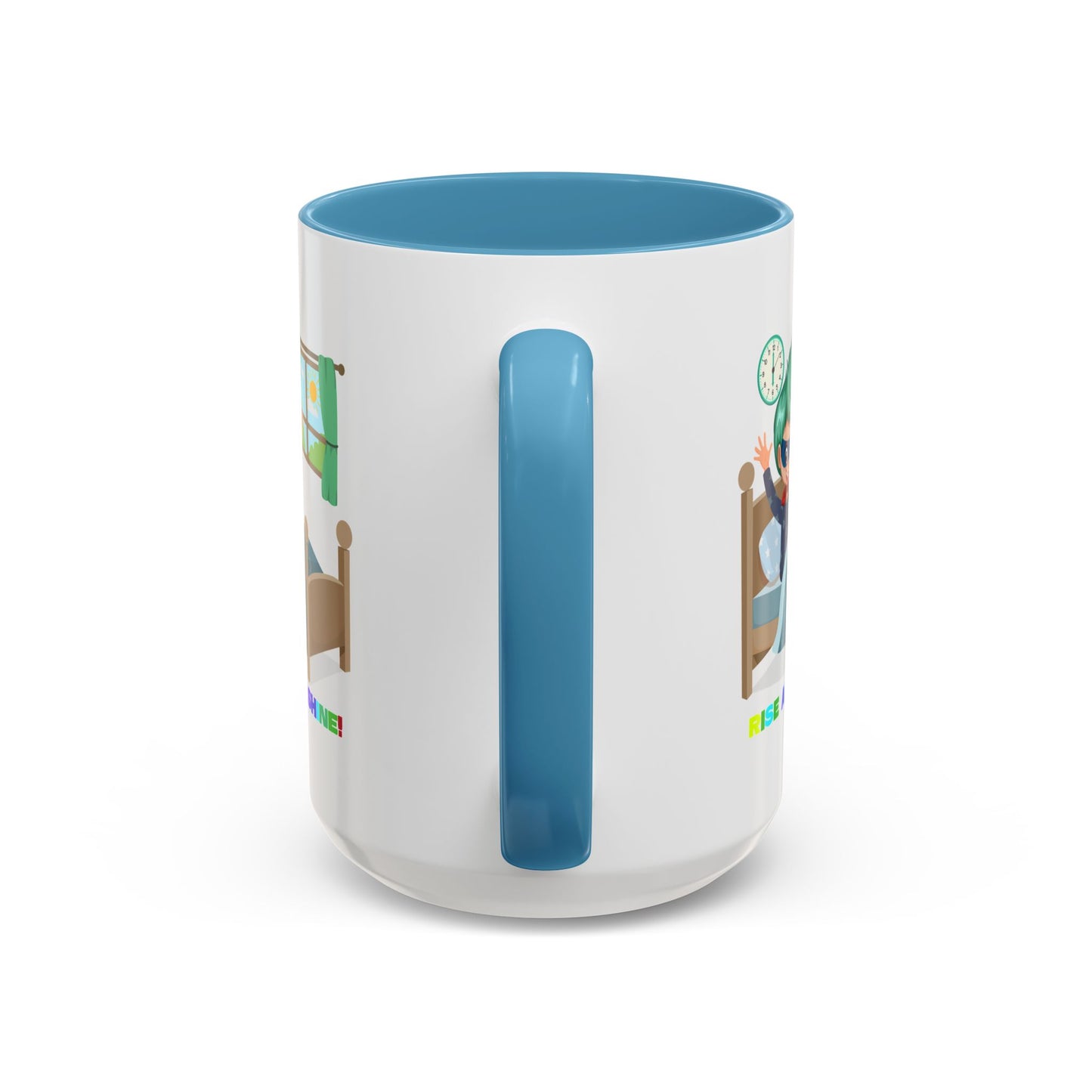 Accent Coffee Mug - Super kiddo teaches us to wake up early