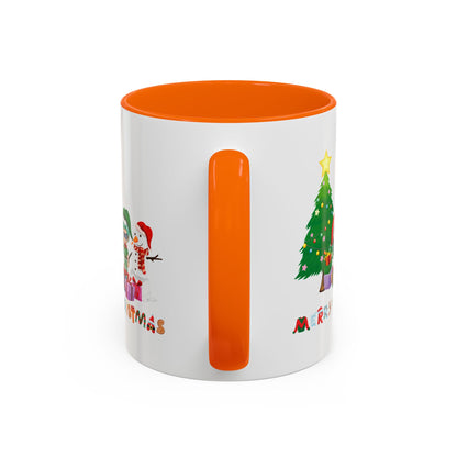 Accent Coffee Mug - Super kiddo preparing gifts - [[{"value":"Wonderwear Kid"}]]