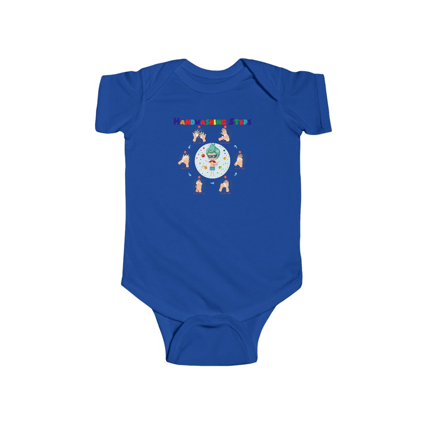 Infant Bodysuit - Super kiddo how to wash hand properly - [[{"value":"Wonderwear Kid"}]]