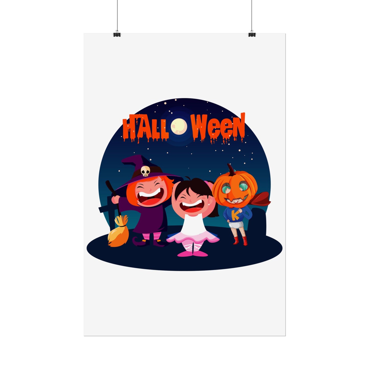 Rolled Posters - Super kiddo wearing pumpkin - [[{"value":"Wonderwear Kid"}]]