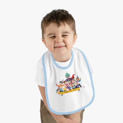 Baby Bib - Happy new year with friends - [[{"value":"Wonderwear Kid"}]]