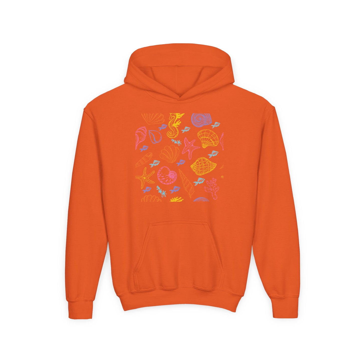 Youth Heavy Blend Hooded Sweatshirt - Sea creatures