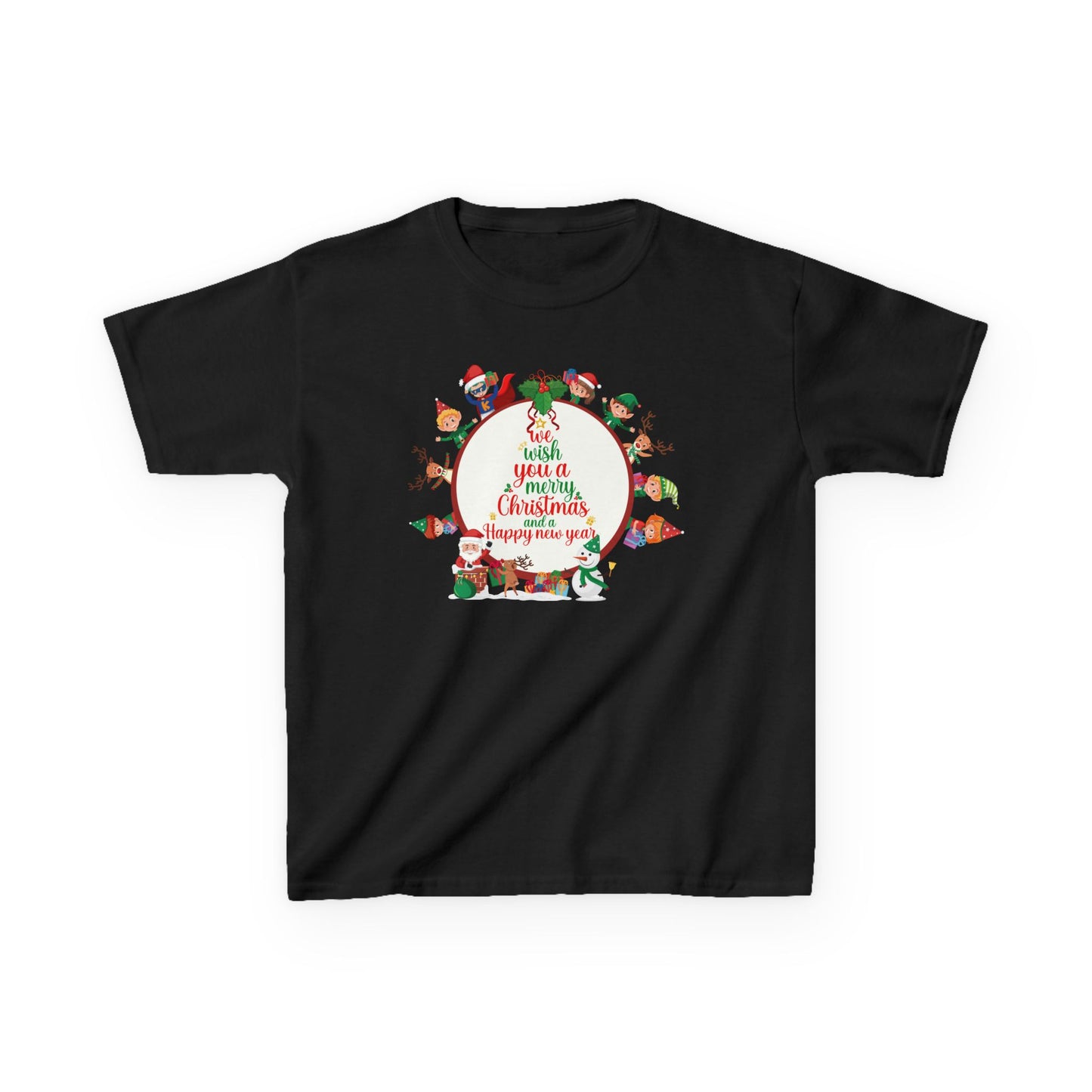 Kids Heavy Cotton™ Tee - We wish you a merry christmas - [[{"value":"Wonderwear Kid"}]]
