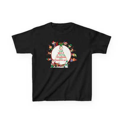 Kids Heavy Cotton™ Tee - We wish you a merry christmas - [[{"value":"Wonderwear Kid"}]]