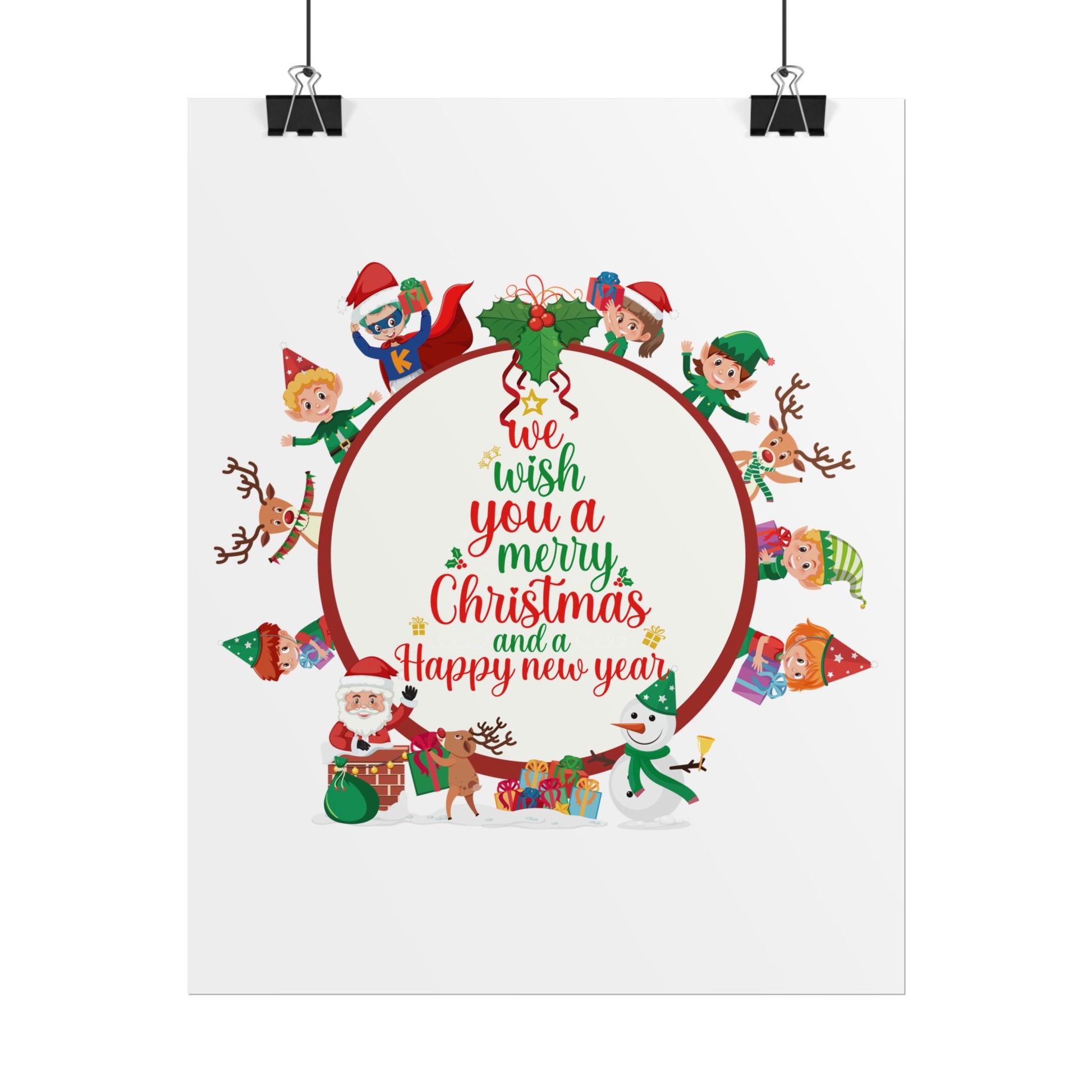 Rolled Posters - We wish you a merry christmas - [[{"value":"Wonderwear Kid"}]]
