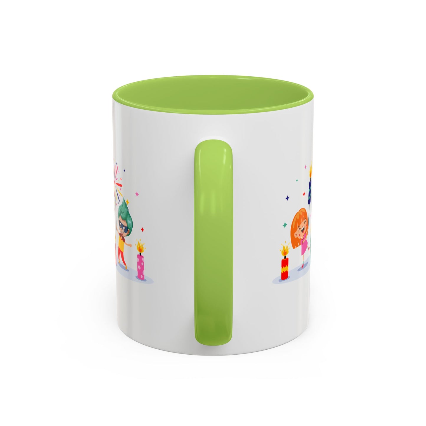 Accent Coffee Mug - Super kiddo lighting fireworks