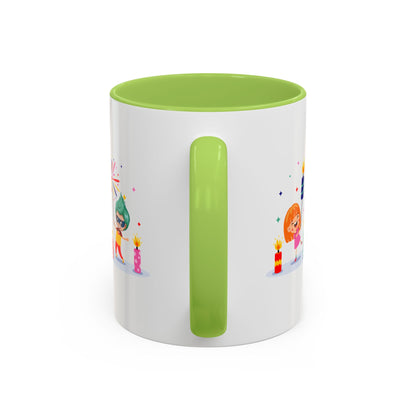 Accent Coffee Mug - Super kiddo lighting fireworks - [[{"value":"Wonderwear Kid"}]]