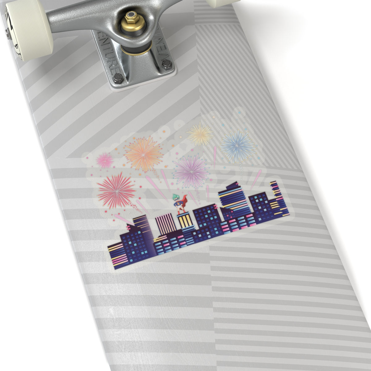 Kiss-Cut Stickers - Super kiddo with fireworks - [[{"value":"Wonderwear Kid"}]]
