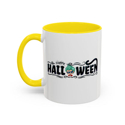 Accent Coffee Mug - Happy halloween by super kiddo Printify