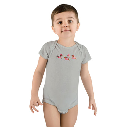 Infant Jersey One Piece - Valentines - Three Dachshund - [[{"value":"Wonderwear Kid"}]]