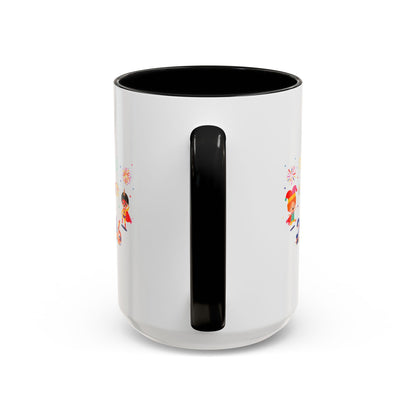 Accent Coffee Mug - Super kiddo and other hero - [[{"value":"Wonderwear Kid"}]]