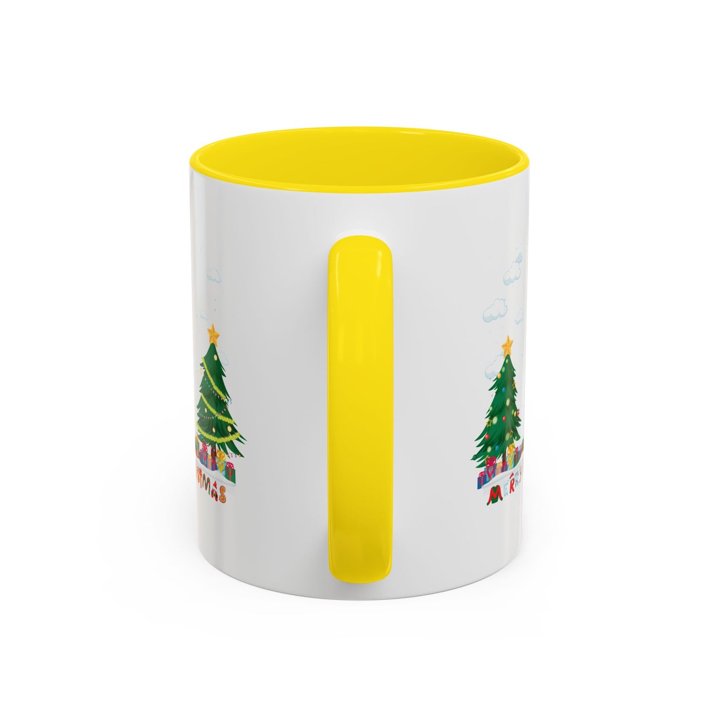 Accent Coffee Mug - Christmas and snowing