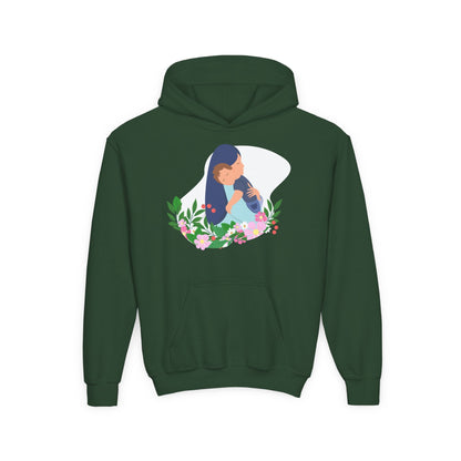 Youth Heavy Blend Hooded Sweatshirt - Mothers love Printify